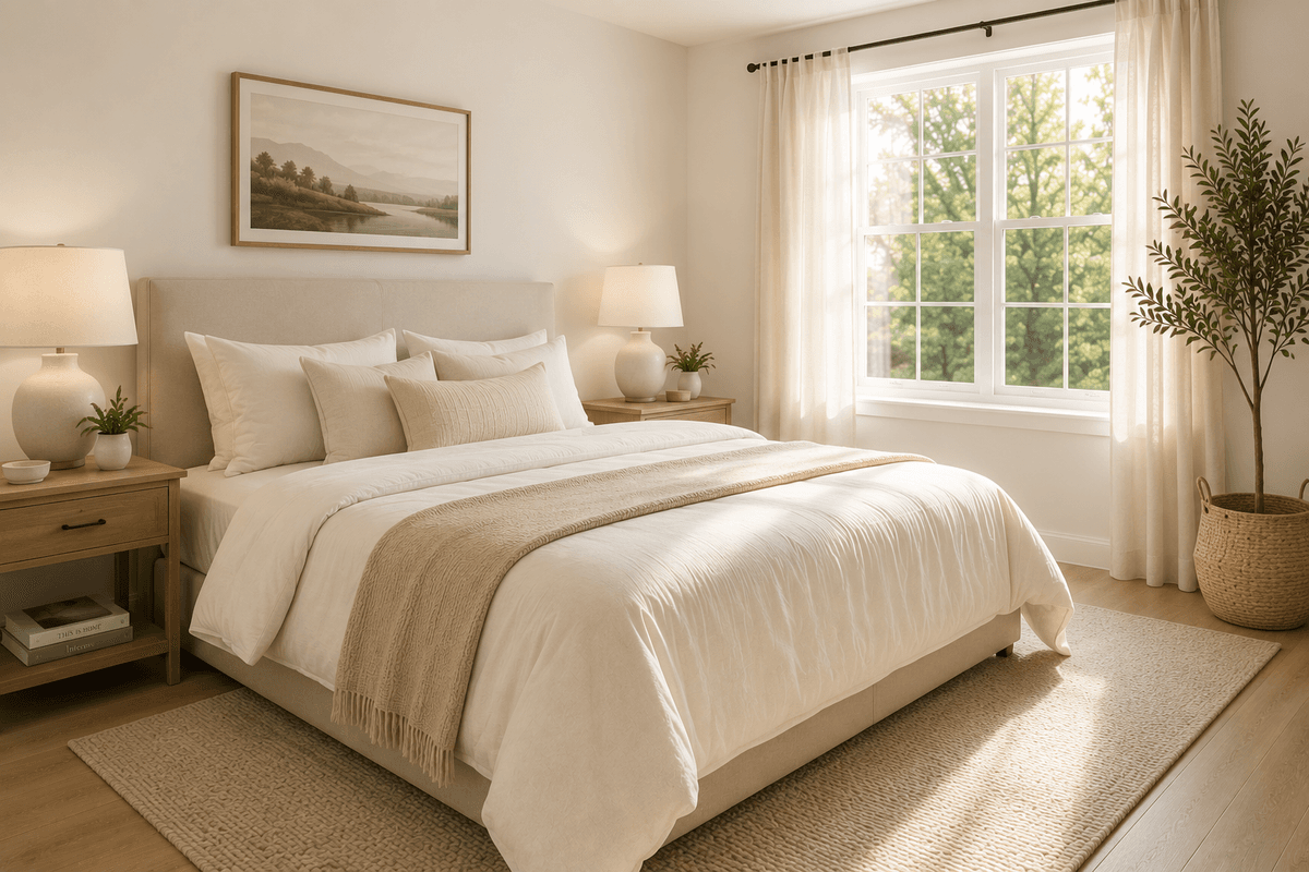 Beautiful clean bedroom